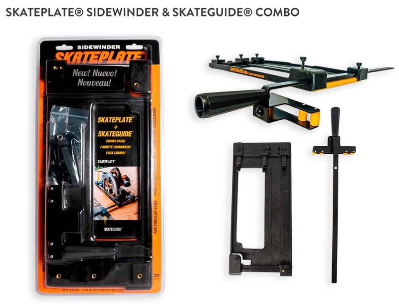 SkatePlate Rolling Accessory and Cutting Guide for Right Blade Circular Saws - Image 2